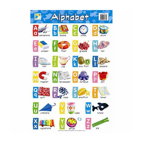 JAS-0365070 - JASART KIDS WALL CHART 740x495mm, Alphabet Capitals